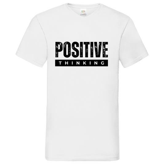 Positive Thinking - V-Neck T-Shirt bright