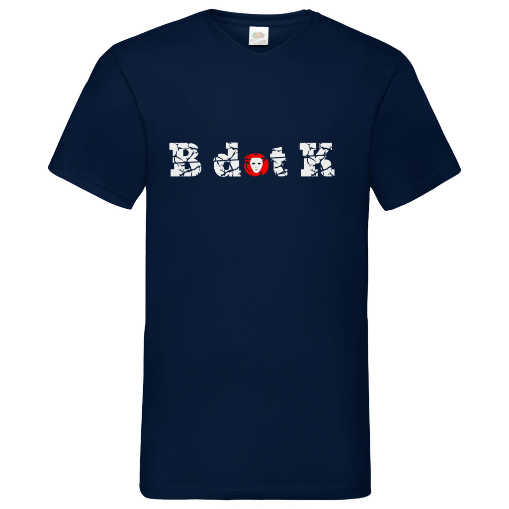 B dot K eco - Basic V-Neck T-Shirt dark