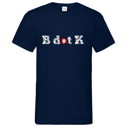 B dot K eco - Basic V-Neck T-Shirt dark