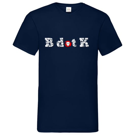 B dot K eco - Basic V-Neck T-Shirt dark