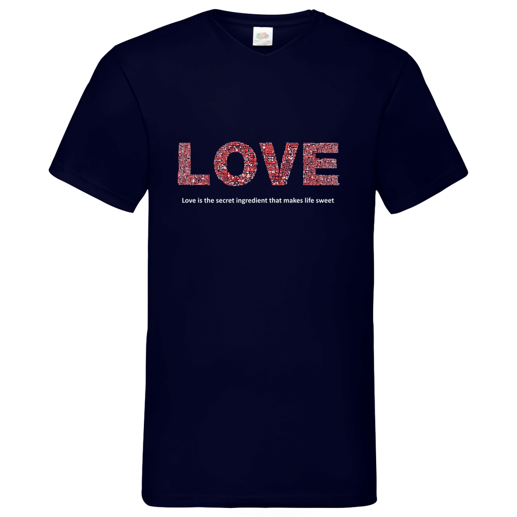 Love - V-Neck T-Shirt dark