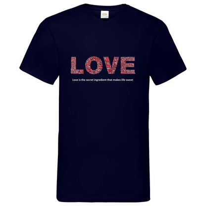 Love - V-Neck T-Shirt dark