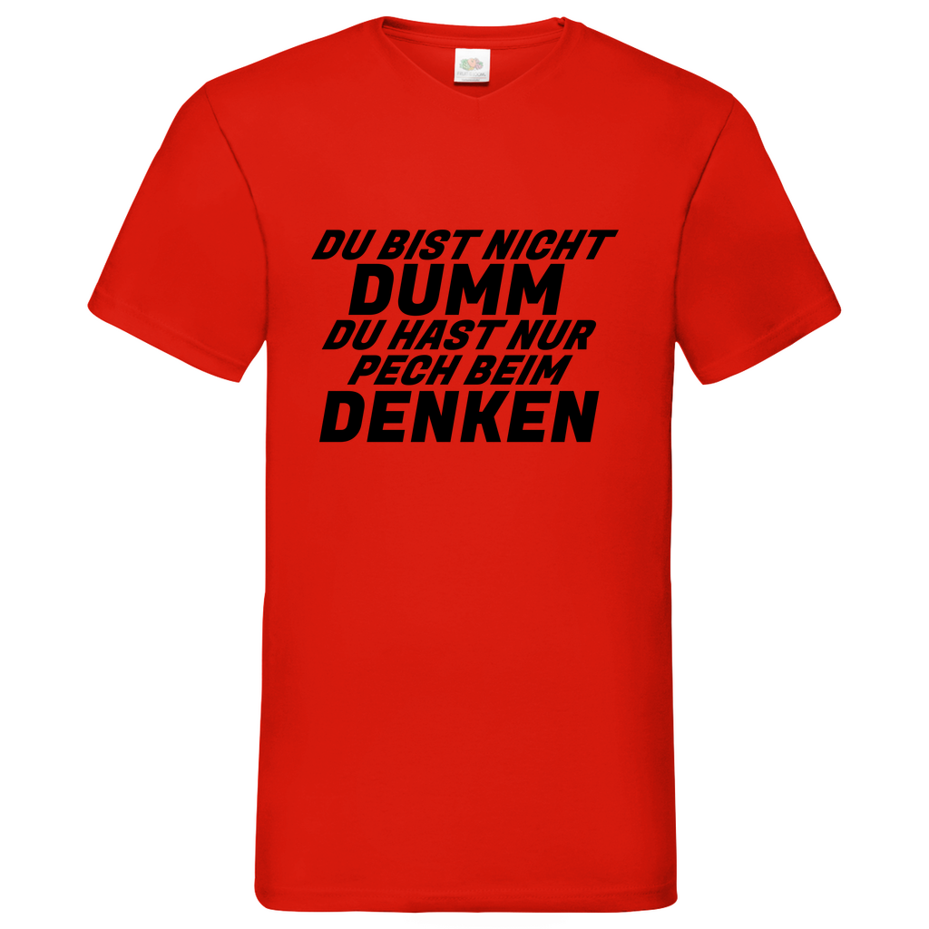 Dumm - V-Neck T-Shirt bright