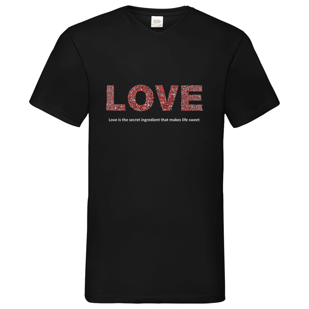 Love - V-Neck T-Shirt dark
