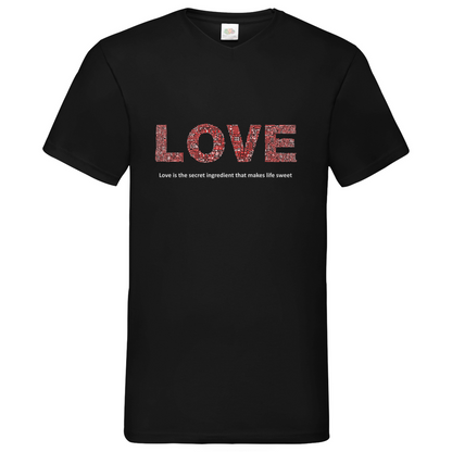 Love - V-Neck T-Shirt dark