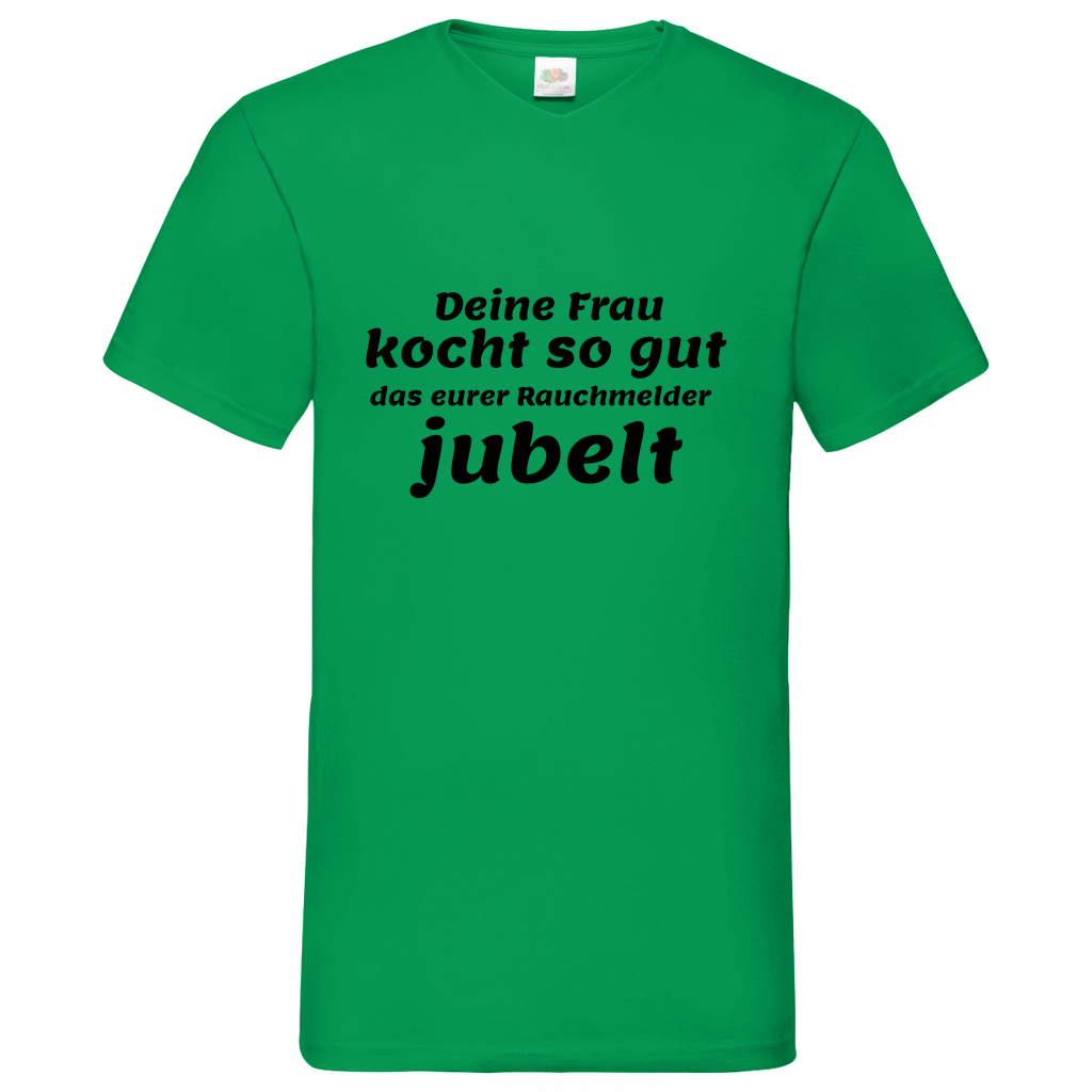 Rauchmelder - V-Neck T-Shirt bright