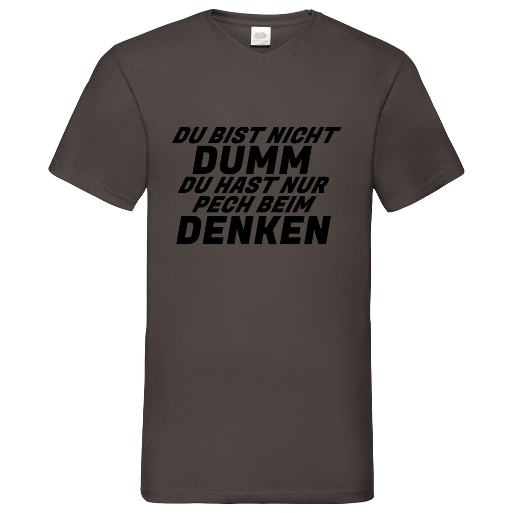 Dumm - V-Neck T-Shirt bright