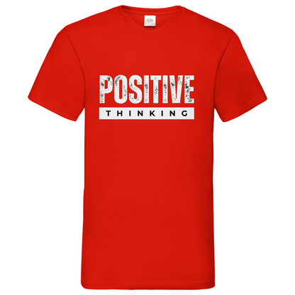 Positive Thinking- V-Neck T-Shirt dark