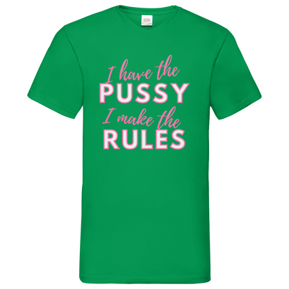 Pussy - V-Neck T-Shirt dark