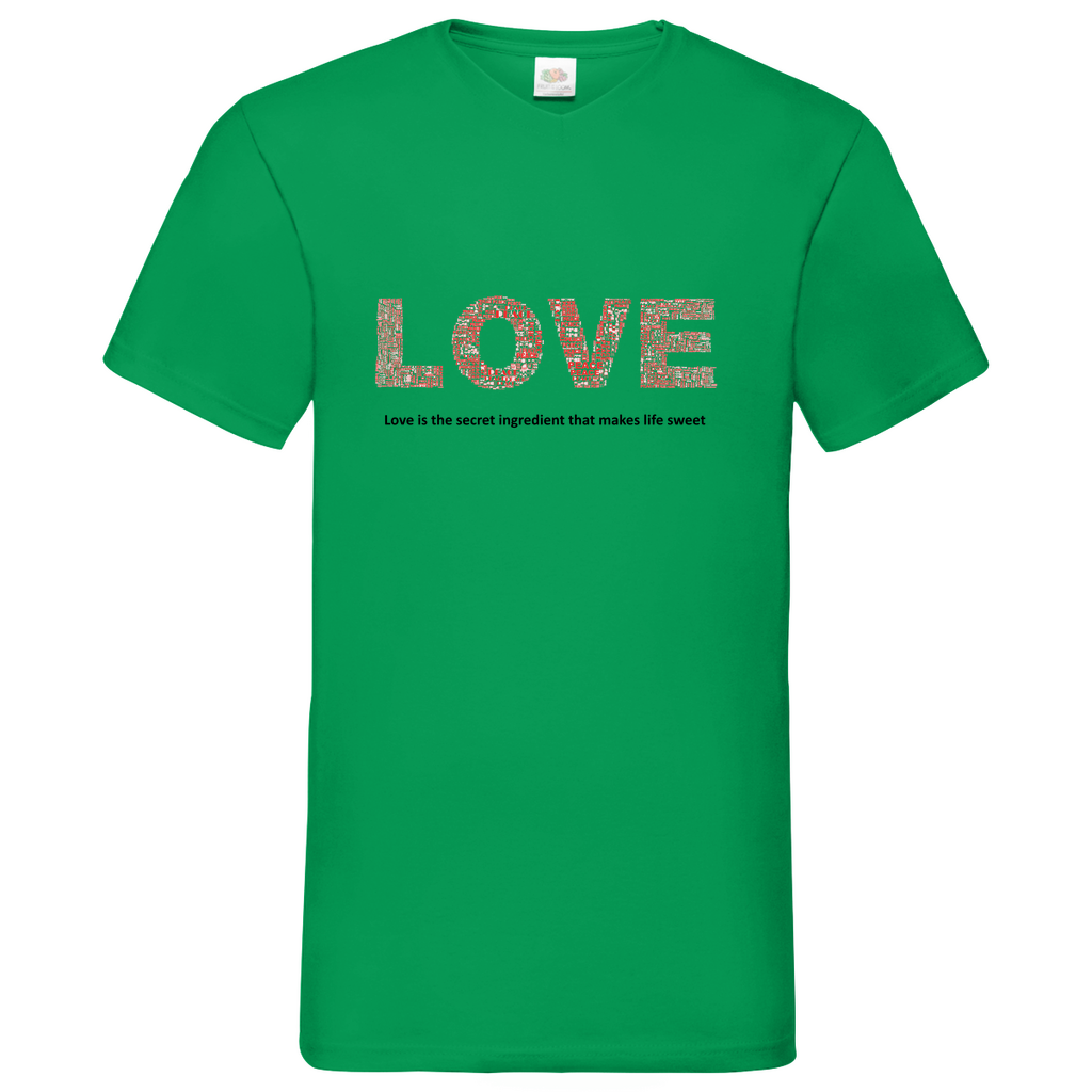 Love -  V-Neck T-Shirt bright