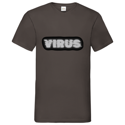 Virus - V-Neck T-Shirt - dark