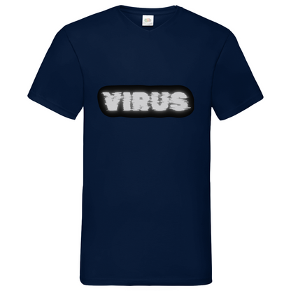 Virus - V-Neck T-Shirt - dark