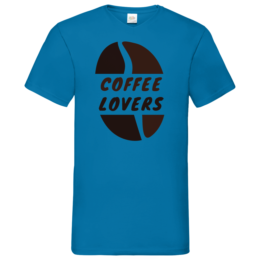 Coffee Lovers - V-Neck T-Shirt dark