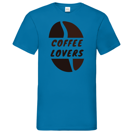 Coffee Lovers - V-Neck T-Shirt dark