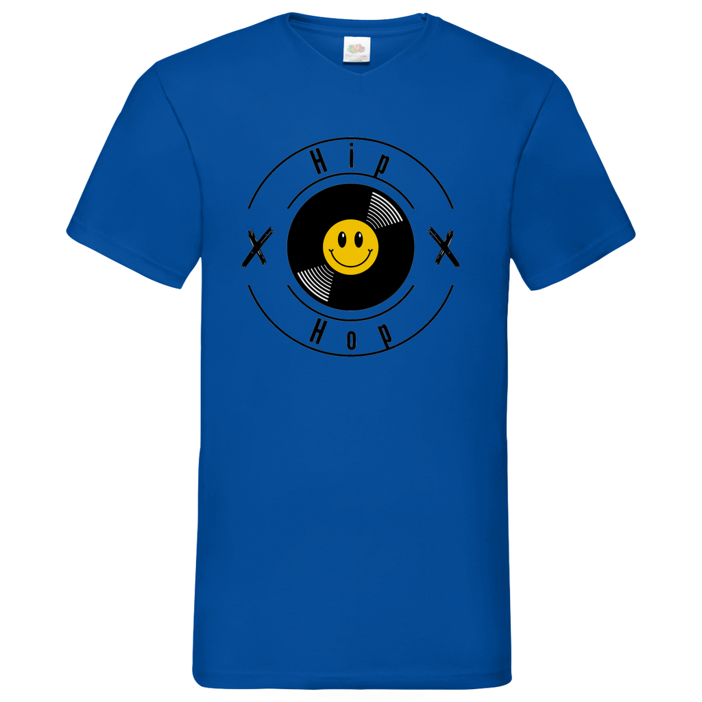 HipHop smily - V-Neck T-Shirt