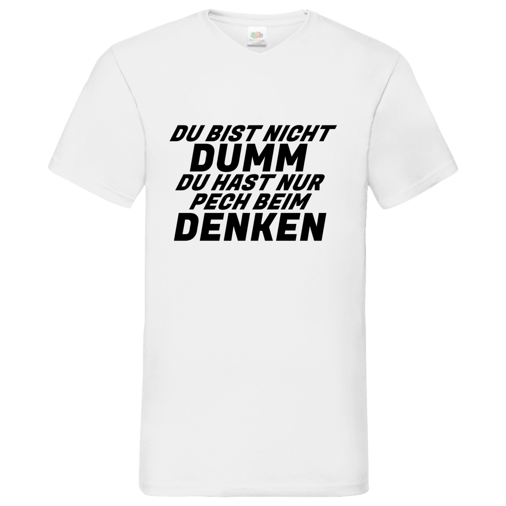 Dumm - V-Neck T-Shirt bright