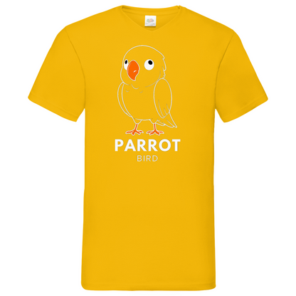 Parrot- V-Neck T-Shirt - dark