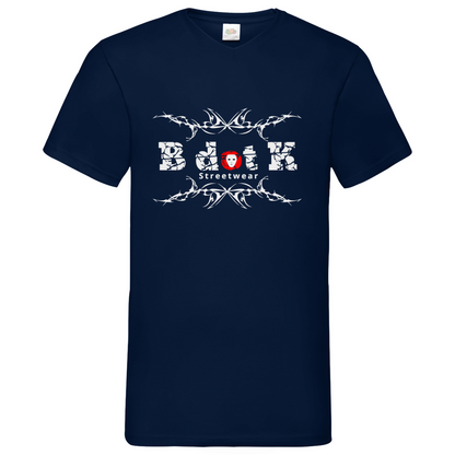 B dot K Streetware - V-Neck T-Shirt - dark