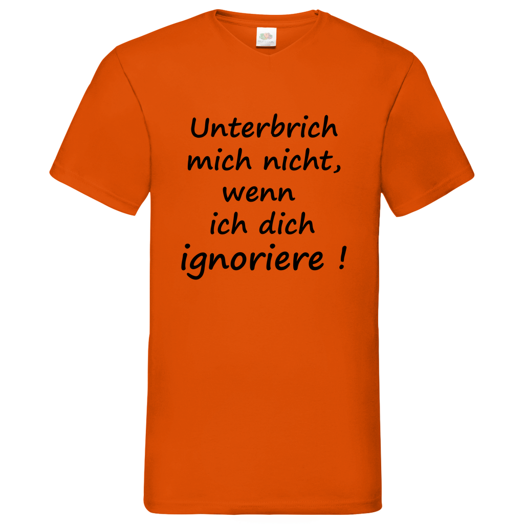 Ignoriere - V-Neck T-Shirt bright