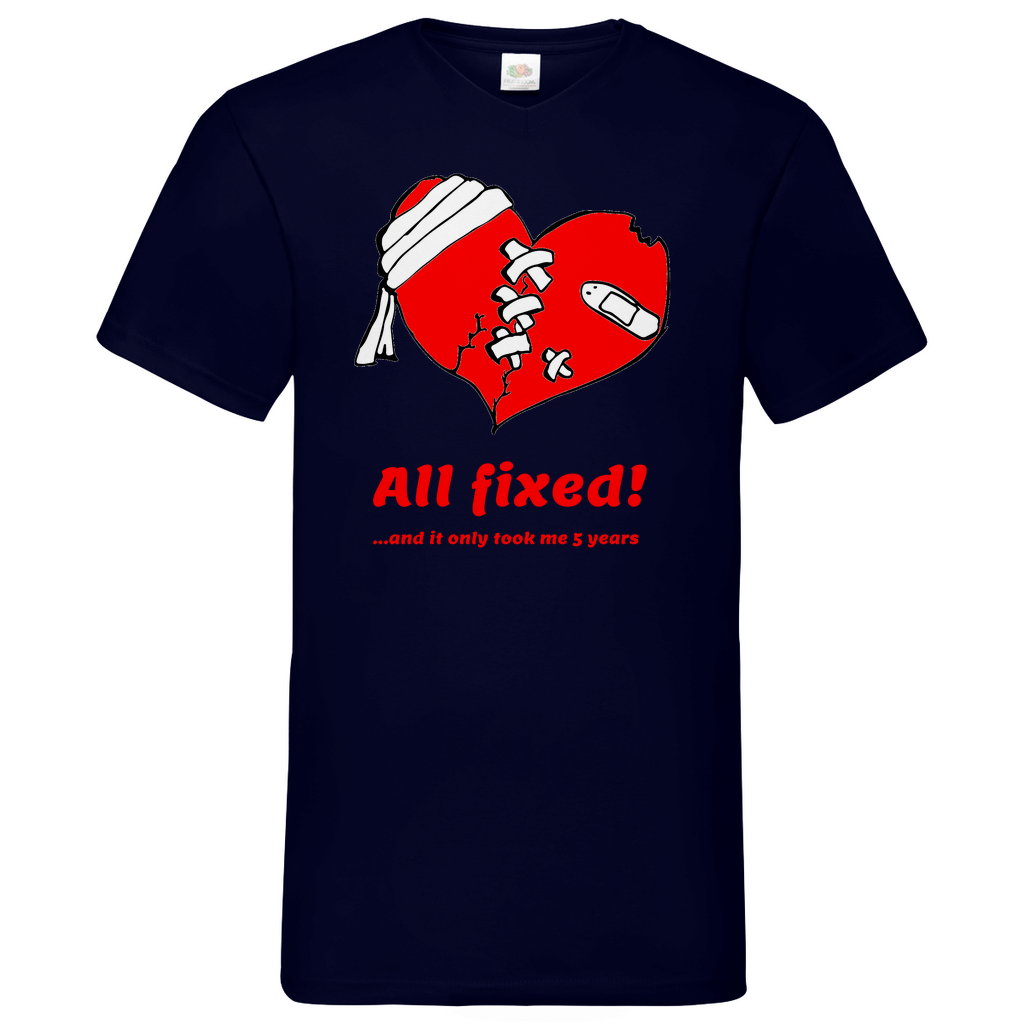All fixed - V-Neck T-Shirt
