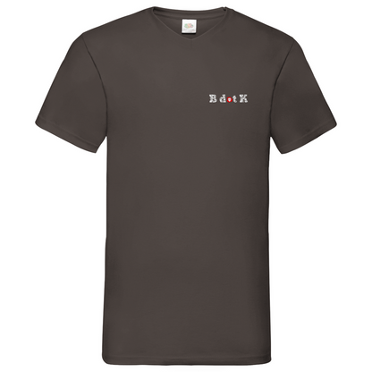 B dot K eco  Mask back - V-Neck T-Shirt dark
