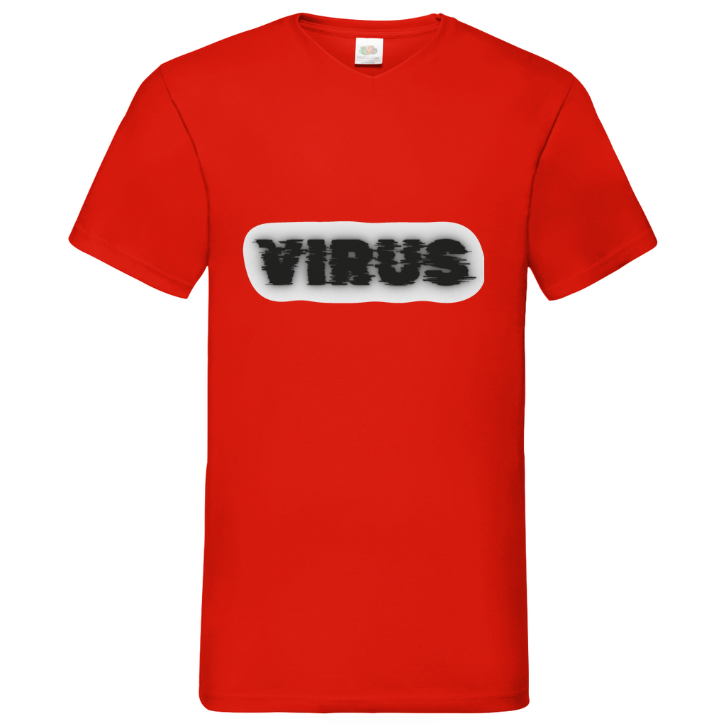 Virus - V-Neck T-Shirt - bright