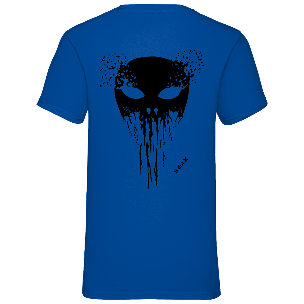 B dot K eco Mask back - V-Neck T-Shirt bright
