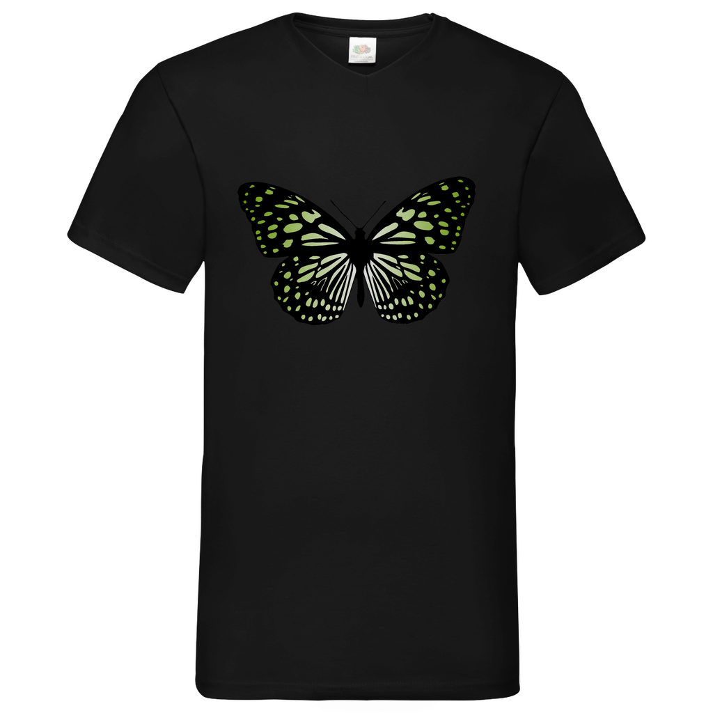 Butterfly green - V-Neck T-Shirt