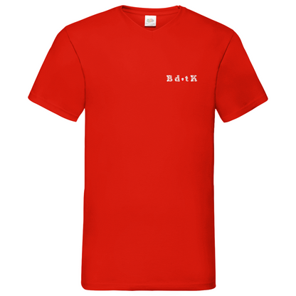 B dot K eco  Mask back - V-Neck T-Shirt dark