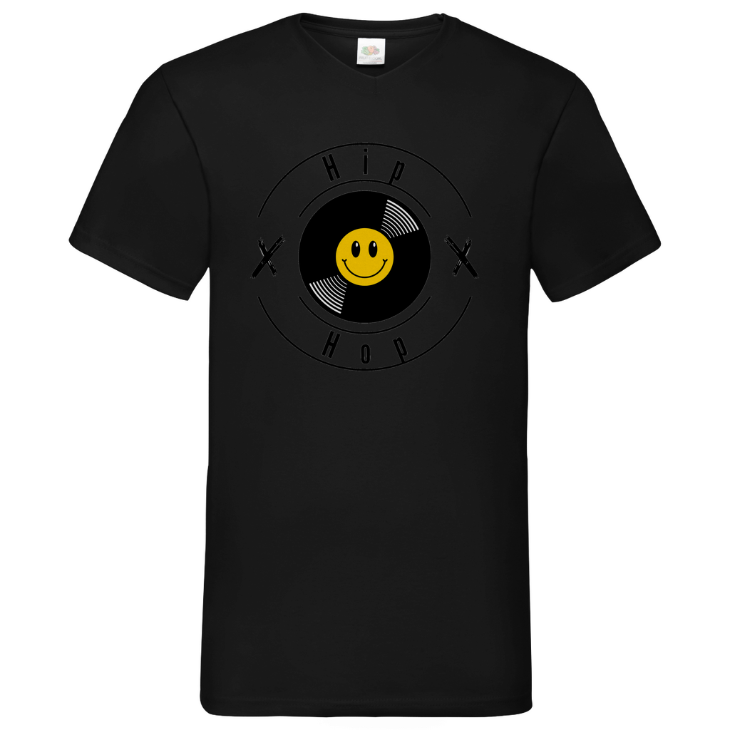 HipHop smily - V-Neck T-Shirt