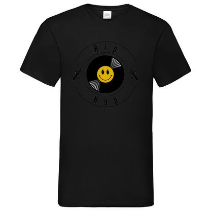 HipHop smily - V-Neck T-Shirt