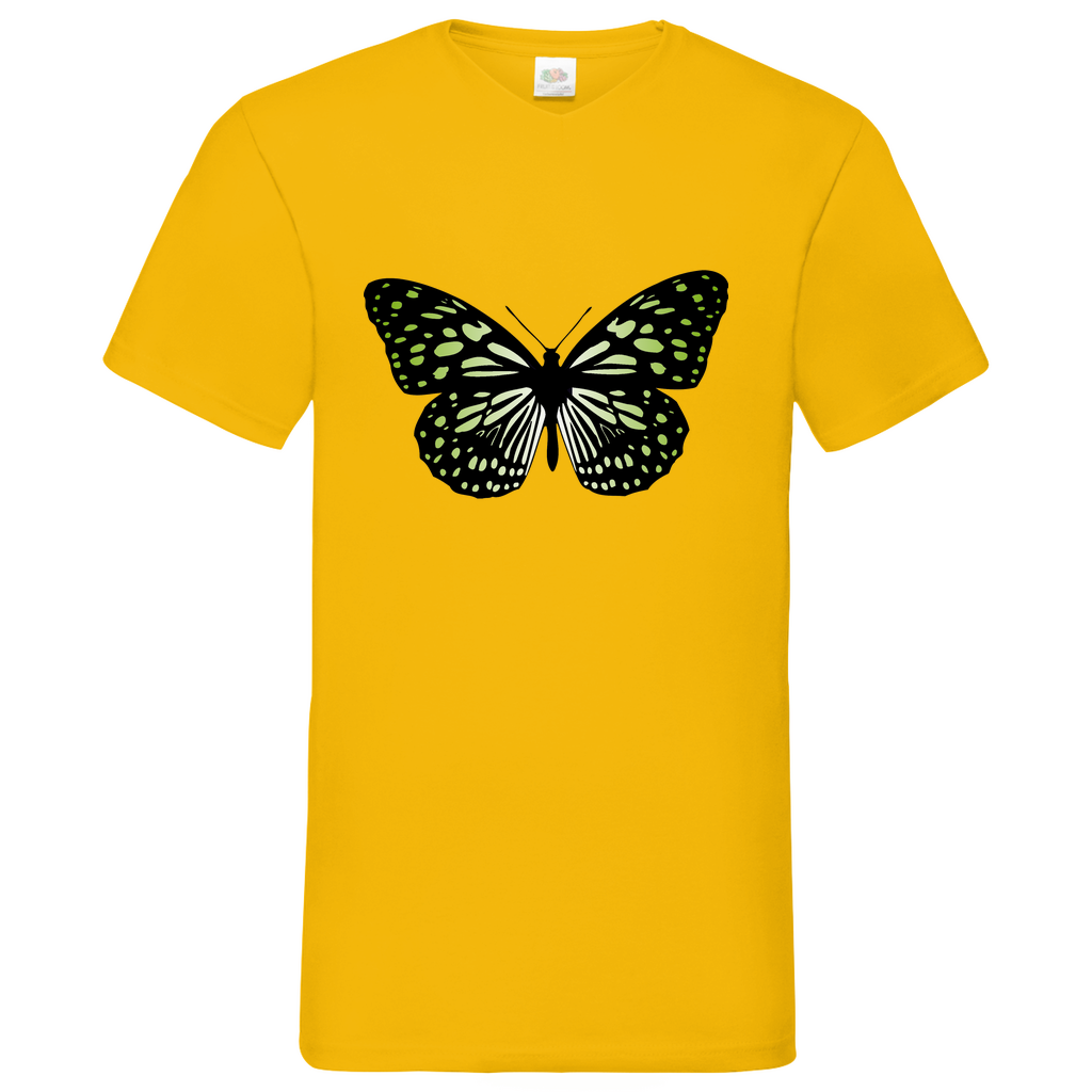 Butterfly green - V-Neck T-Shirt