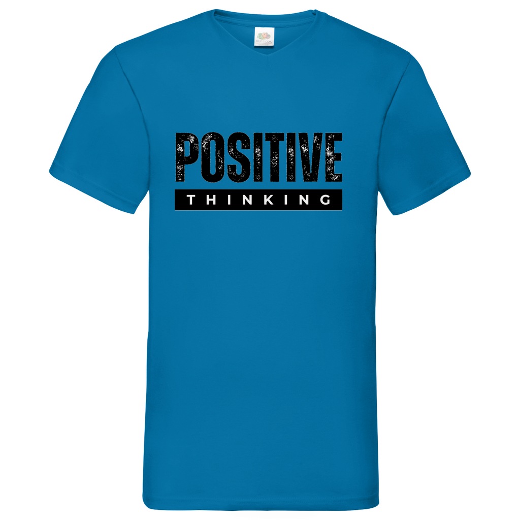 Positive Thinking - V-Neck T-Shirt bright