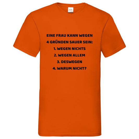 Sauer - V-Neck T-Shirt bright