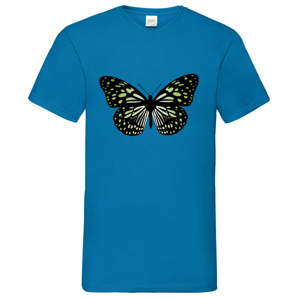 Butterfly green - V-Neck T-Shirt