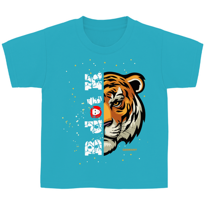T-Shirt Kids - Tiger B dot K  / dark