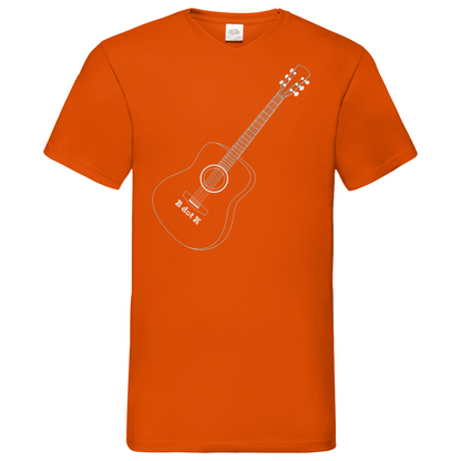 B dot K eco guitar - V-Neck T-Shirt dark