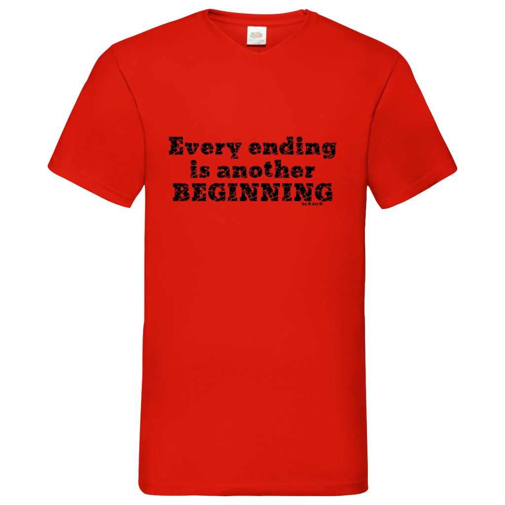 Ending-Beginning- V-Neck T-Shirt bright