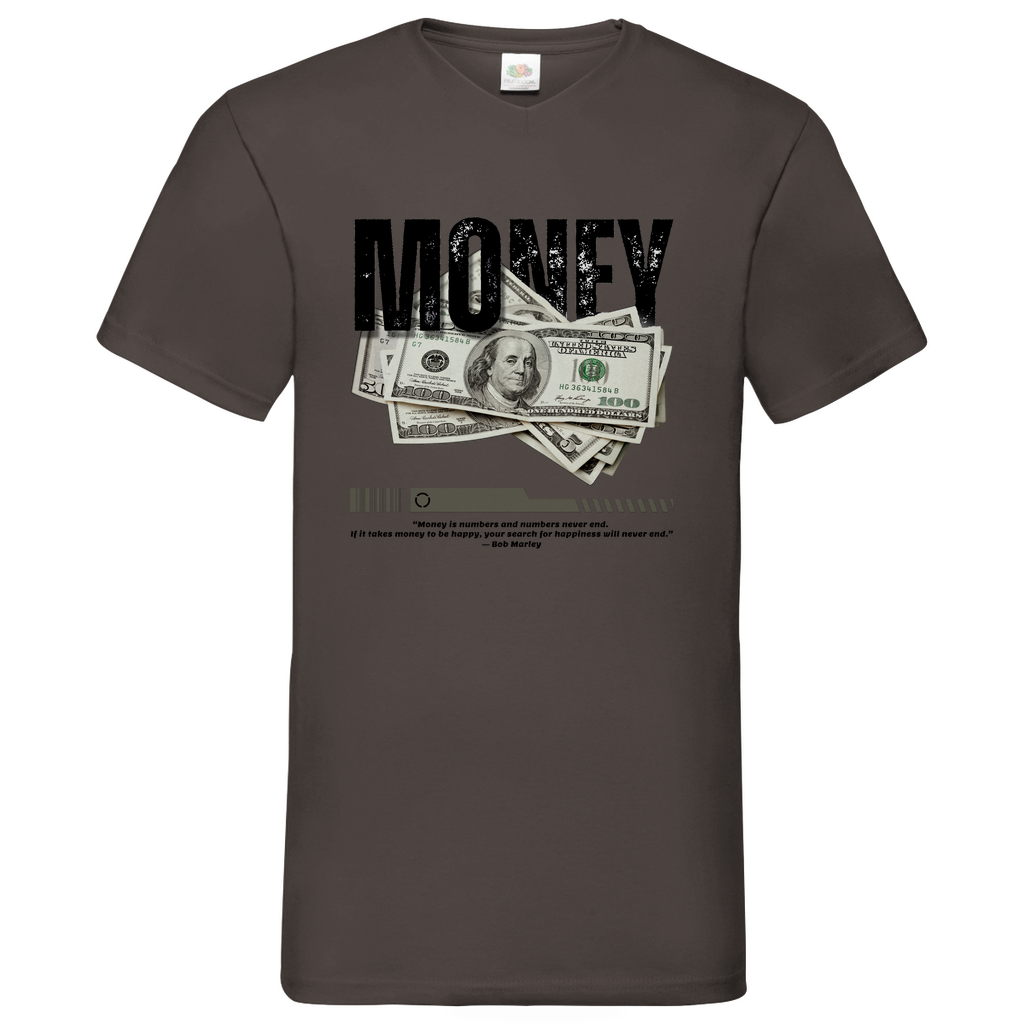 Money-Marly -  V-Neck T-Shirt bright