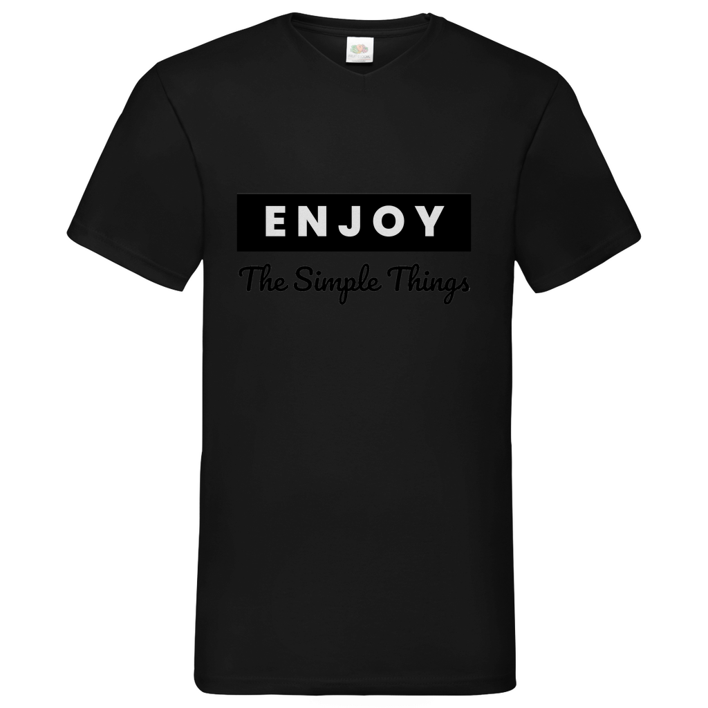 Think out of the Box- V-Neck T-Shirt dark