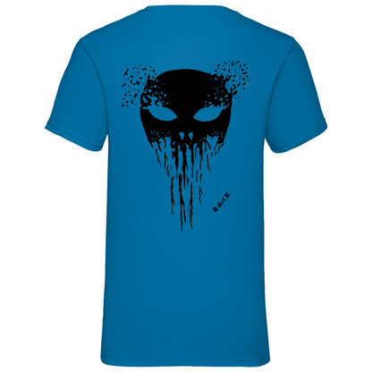 B dot K eco Mask back - V-Neck T-Shirt bright