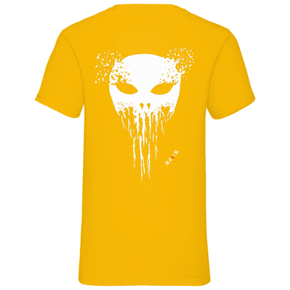 B dot K eco  Mask back - V-Neck T-Shirt dark