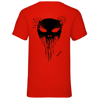 B dot K eco Mask back - V-Neck T-Shirt bright