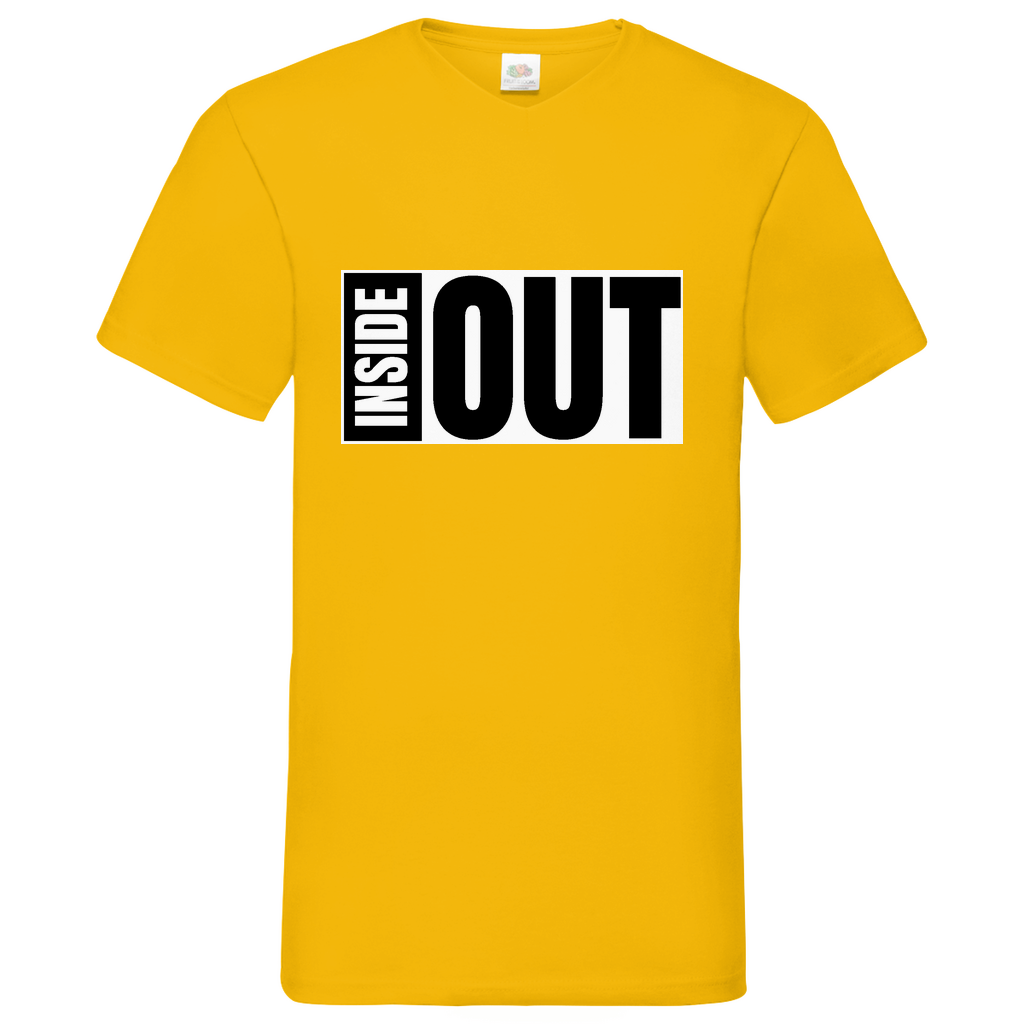 Inside Out - V-Neck T-Shirt - dark