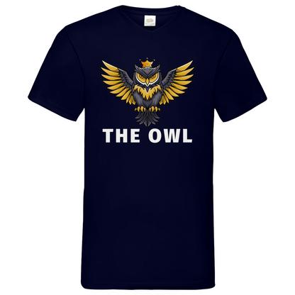 Owl - V-Neck T-Shirt - dark