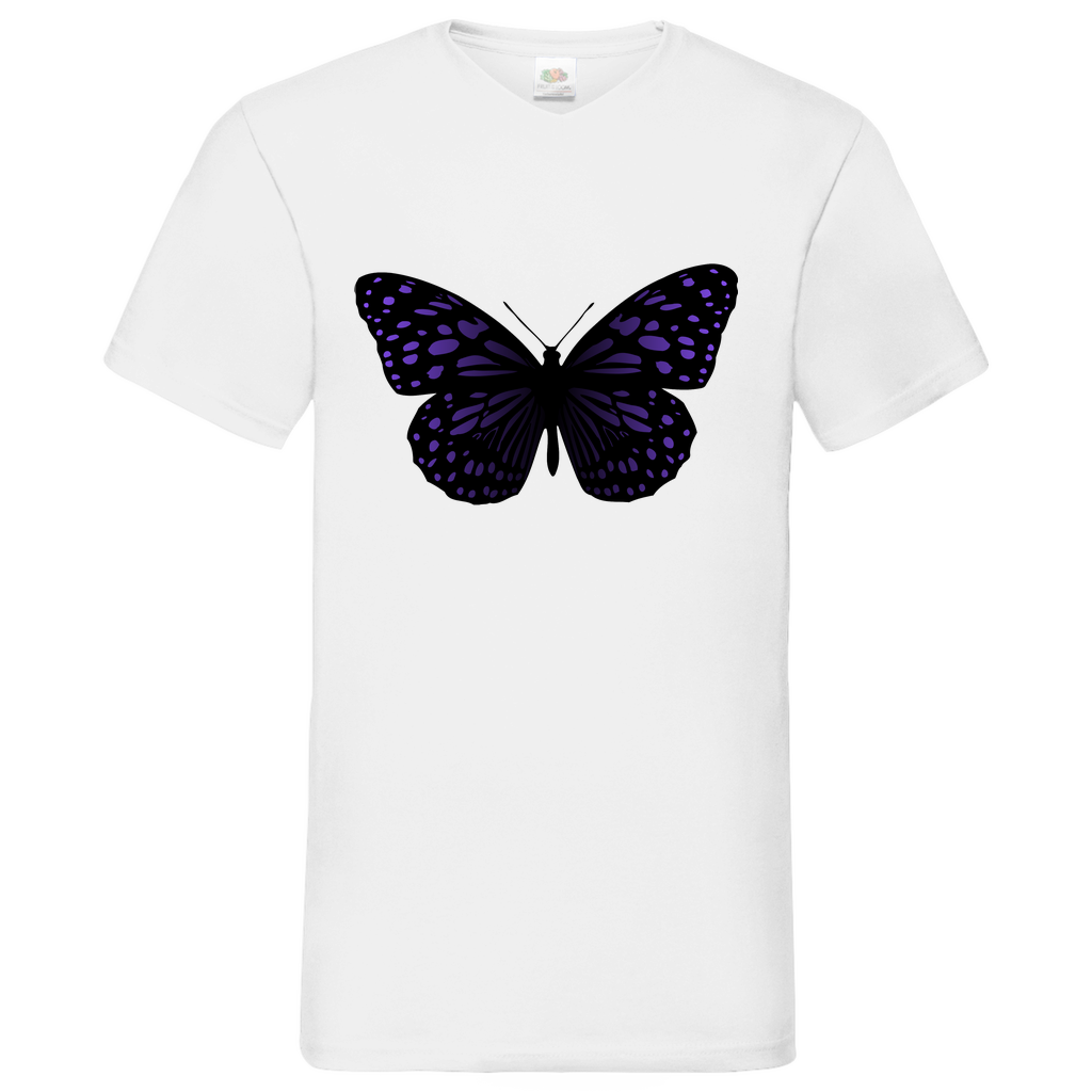 Butterfly purple - V-Neck T-Shirt