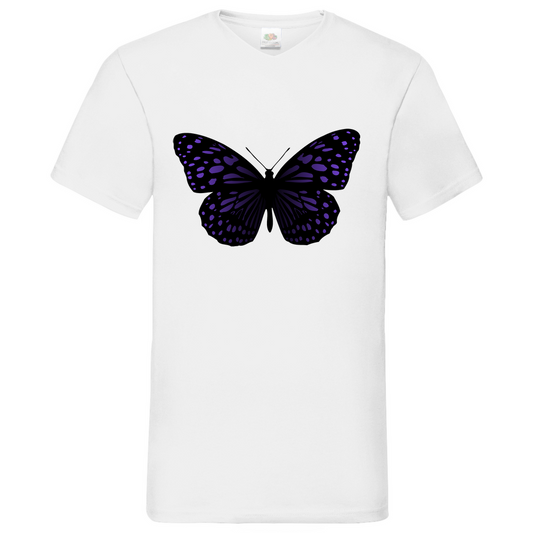Butterfly purple - V-Neck T-Shirt