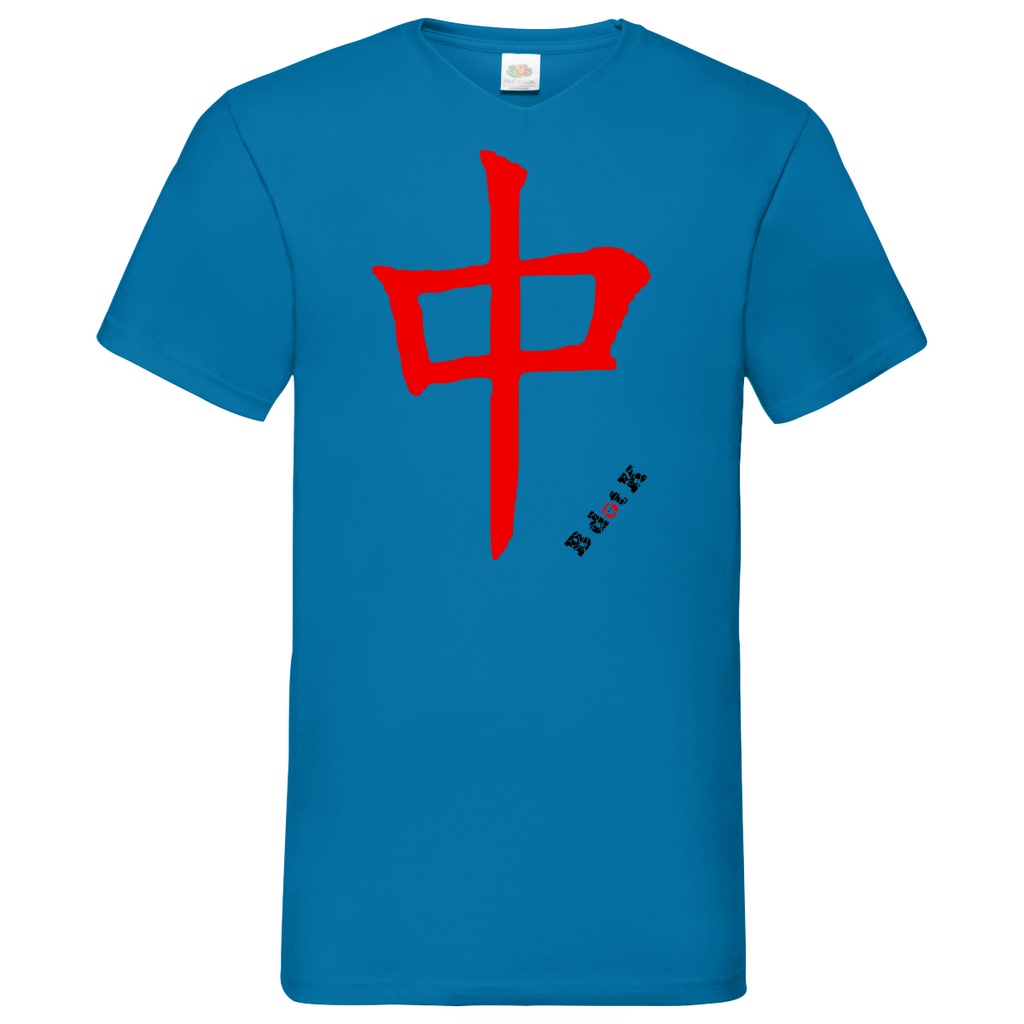 B dot K eco Red Dragon - V-Neck T-Shirt bright