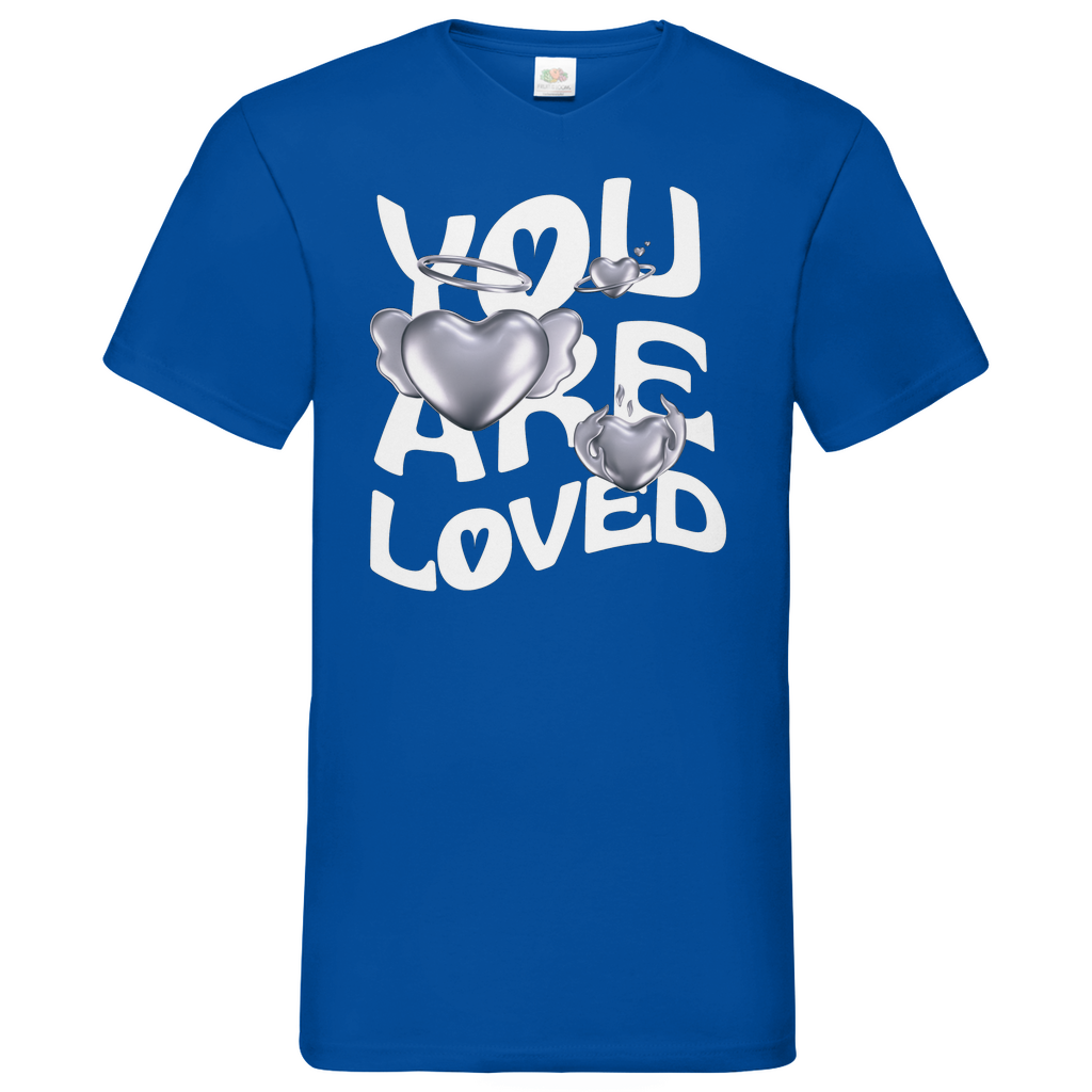 You are Loved - V-Neck T-Shirt dark