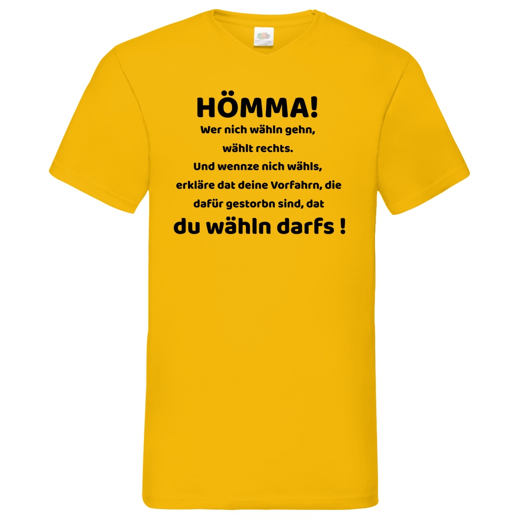 Hömma - V-Neck T-Shirt bright